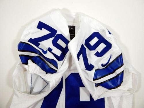2013 Dallas Cowboys Kenneth Boatright 79 Játék Kiadott Fehér Jersey - Aláíratlan NFL Játék Használt Mezek