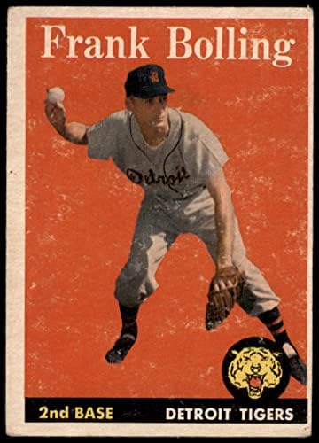 1958 Topps 95 Frank Bolling Detroit Tigers (Baseball Kártya) JÓ Tigrisek