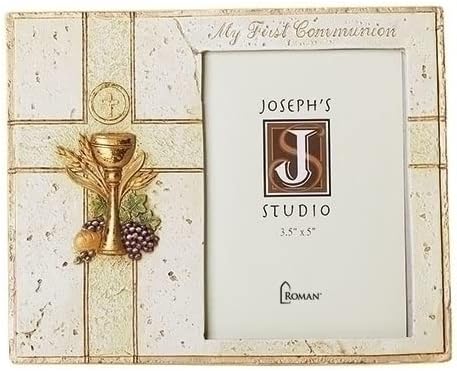 Római József Stúdió Inc, Az Első Áldozás Keret 3.5 x 5 Fotó, Első Áldozás Gyűjtemény, Függőleges Asztali vagy irodai Kijelző