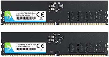 DDR5 32GB (2x16GB) 4800MHz PC5-38400 1Rx8 CL40 nem pufferelt Non-ECC 1.1 V UDIMM 288 Pin Asztali Memória Modul Ram