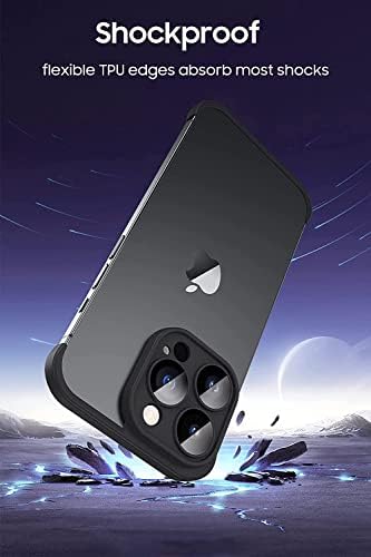 FXFOOT iPhone 13 Pro Kamera Lencséjét Védő bőrtok, Ultra-Vékony, Könnyű, Bumper, keret nélküli Slim Cover, Minimalista, de