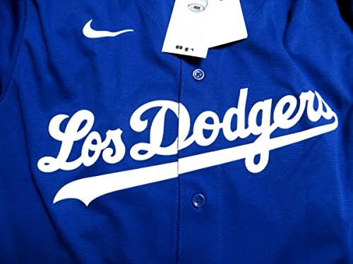 Clayton Kershaw Aláírt Dedikált Jersey-Los Dodgers Kék Méret XL Beckett WIT