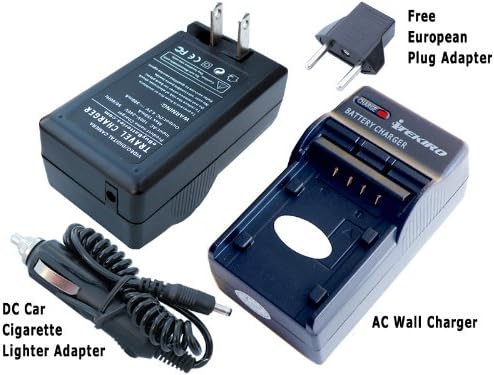iTEKIRO Fali DC Autó Akkumulátor Töltő Készlet JVC BN-V408-H + iTEKIRO 10-in-1 USB Töltő Kábel