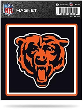 Rico Iparágak NFL Chicago Bears 4 x 4 Mágnes Autó, Hűtő, Hűtőszekrény, Szekrény, Irodai Szekrény