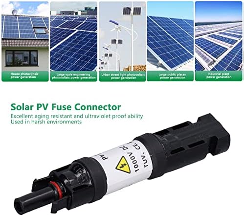 Solar PV Vonal Biztosíték tartó IP67 Vízálló 1000V Napenergia Biztosíték Csatlakozó 2.5-6.0 mm Huzal Átmérő(20A)