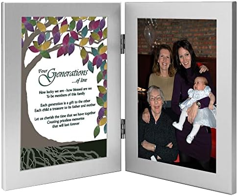 A költészet Ajándékok Négy Generáció Élet Fája, Nagy Nagymama, Nagymama, Anya, Gyermek, Add 4x6 Inch Fotó
