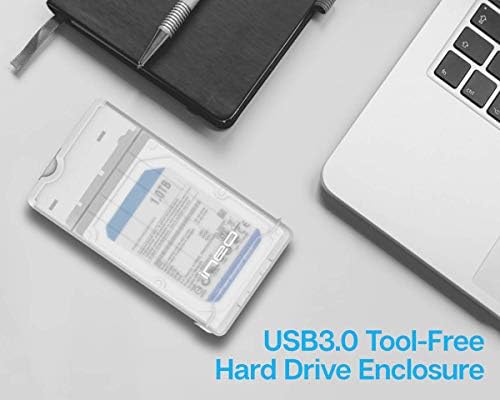 ineo 2.5 inch USB 3.1 Gen 2 C Típusú Eszköz-Ingyenes Külső Merevlemez Burkolat a 9.5 mm & 7mm SATA HDD SSD [C2573c]