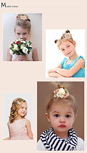 A lányok Virágot Haj Klipek Meghatározott 3pcs Virág Haj Íjak Klipek Tartozékok Kislány Toddles Tini Ajándékok (Hiar klipek