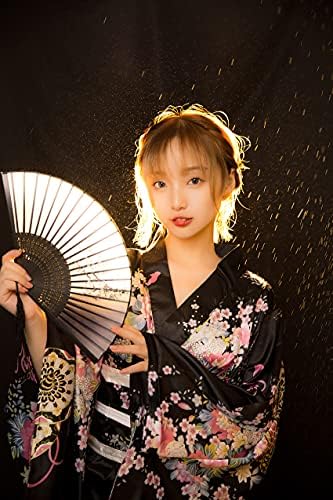 Elibelle Japán Anime Női Kimonó Köntös Gésa Yukata Édes Ruha Virág Szatén Köntös Hálóruházat Rajongók Tabi Zokni készlet