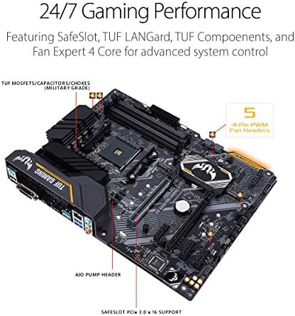 Az Asus TUF B450-Pro Gaming Alaplap (ATX) AMD Ryzen 3 AM4 DDR4, HDMI, Kettős M. 2, USB 3.1 Gen 2 Aura Fordította: RGB Világítás