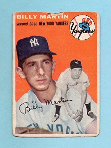 1954 Topps 13 Billy Martin New York Yankees Baseball Kártya Alacsony Fokozat - Asztalon Baseball Kártyák