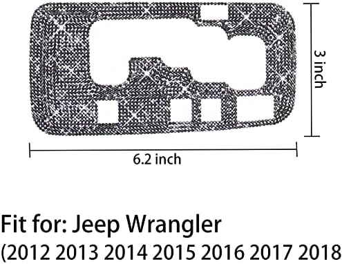 SENSHINE a Jeep Wrangler JK JKU Tartozékok 2012 2013 2014 2015 2017 2018 Bling sebességváltási Doboz Keret Fedezi Trim