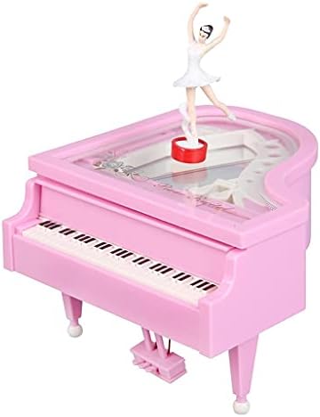 WPYYI Romantikus Zongora Modell Music Box Balerina Zenei Dobozok Haza Szülinapi Dekoráció Esküvői Ajándék (Szín : Pink, Méret