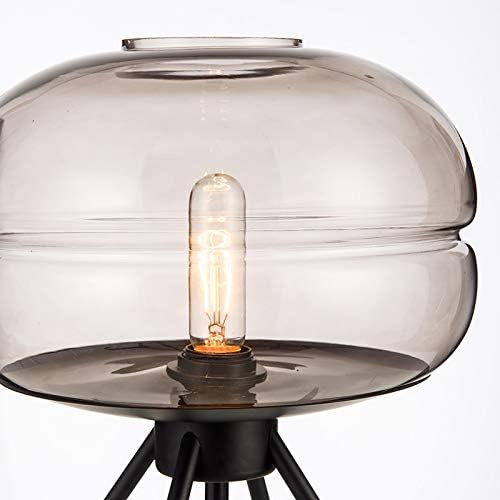 Jöhet egy újabb Skandináv Egyszerű Kovácsoltvas Füst, Szürke, Kék, barna színű Üvegből készült asztali Lámpa LED-es Nappali