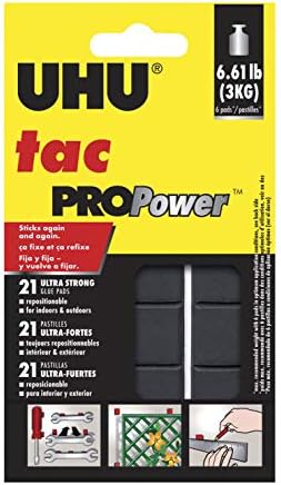 UHU Tac PROPower, 2.1 oz (50g), 21 párna (48680), Fekete