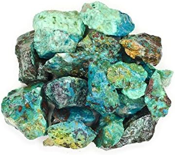 Hipnotikus Drágaköveket Anyagok: 18 kg Prémium Chrysocolla Kövek Peru - Durva Ömlesztett Nyers Természetes Kristályok többszörös