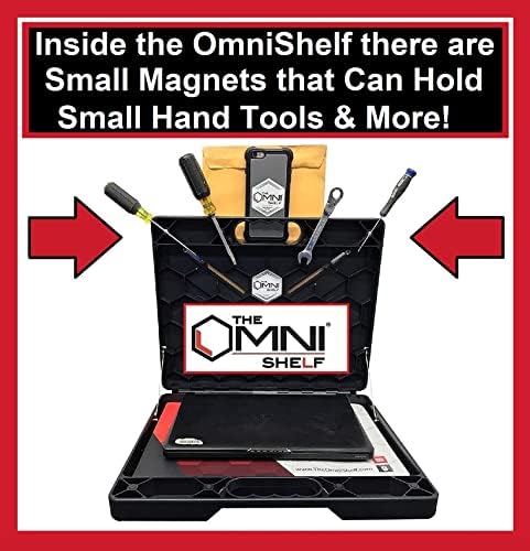 A OmniShelf Hordozható Munkaállomás, Toolbox, Laptop Állvány, Közüzemi Polc w/ 40 kg Kapacitás, Szabad Kezet Munkaállomás