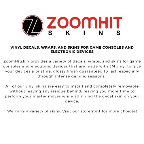 ZOOMHITSKINS Vezérlő Bőr Kompatibilis az Xbox Egy S Xbox One X, 3M Vinyl Matrica Technológia, Piros, Rózsaszín, Lila Tűz