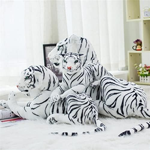 TIANMINJIEDM 30-120cm Szimuláció Fehér Tigris Plüss Játék Aranyos Plüss Állat Párna, Párna, Baba Játékok, Kreatív Ajándék,