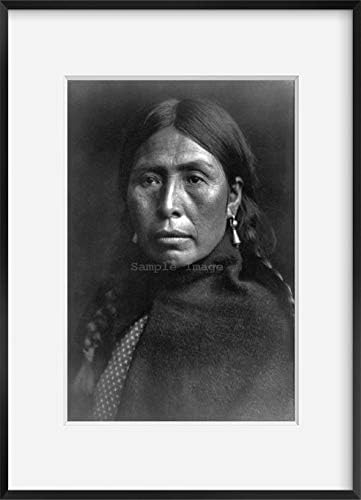 VÉGTELEN FÉNYKÉPEK, Fotó: Lummi Típus,Indiai Nő,Indián,c1899,Edward S Curtis Fotó