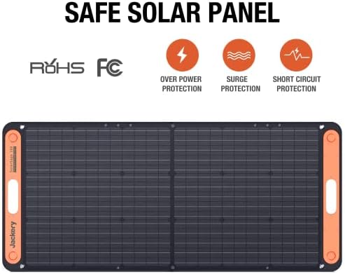 Jackery SolarSaga 100X Hordozható Napelemes Panel Explorer 240/300/500/1000/1500 erőmű, Összecsukható PERC Napelem Napelemes