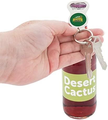 A sivatagi Kaktusz George Mason Egyetem Sörnyitó Kulcstartó Hazafiak GMU Kocsi Kulcsot (Silver Üveg)