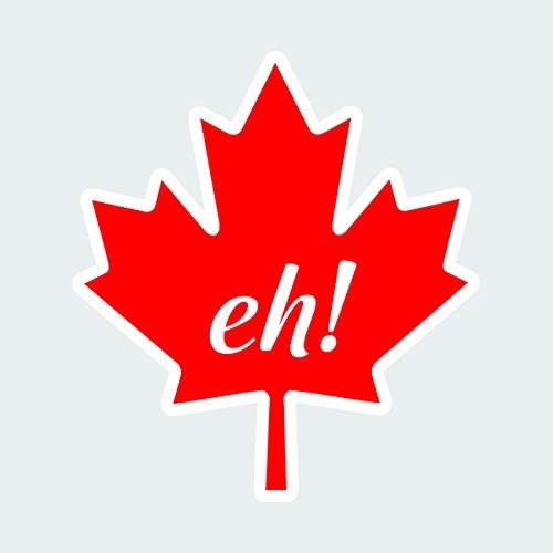 fagraphix Kanadai Maple Leaf Eh! Matrica, Öntapadó Matrica Utazás Kanada mi Vicces 9.04 Széles