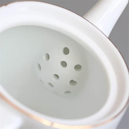 CCBUY Fehér máz teáskanna kézzel készített kerámia teáscsésze kerámia teáskanna szűrővel vízforraló háztartási ivóvíz eszközök