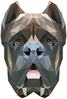 Cane Corso, Sírkő Kerámia Plakett egy Kép egy Kutyát, Geometriai