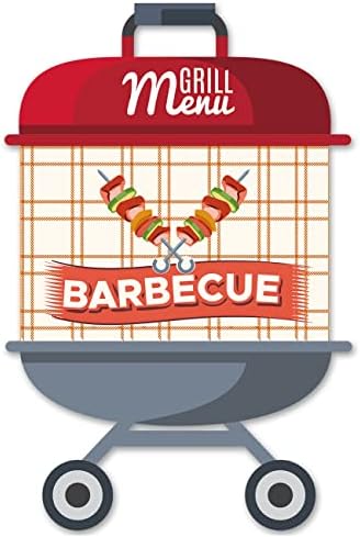 Nyári GRILL-Party Meghívó Barbecue Alakú, Töltse ki A Pályázati Készlet 15 Boríték Grill kerti sütés Felkéri Kártyák Szülinapi