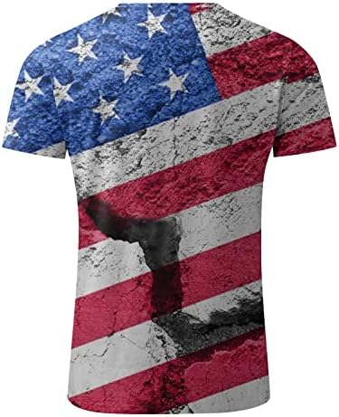 XXBR Férfi Hazafias Katona Rövid Ujjú T-shirt, július 4-én az Amerikai Zászló Maximum Nyári Slim Fit Muscle Alkalmi Póló