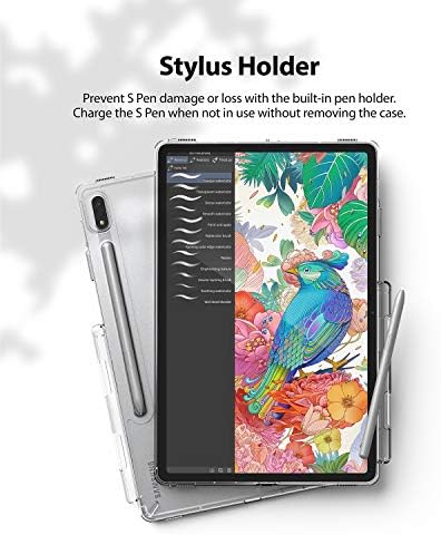 Ringke Fusion Esetben Kompatibilis a Samsung Galaxy Tab S8 (2022) / S7 (2020-Ig) Beépített S Pen Stylus Tartót - Világos,