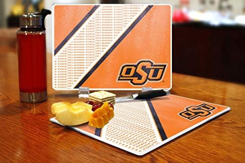 NCAA Oklahoma State Cowboys Edzett Üveg vágódeszka, Display Állvány