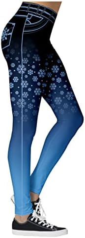 IIUS Ronda Karácsonyi Magas Derék Leggings a Nők Plus Size Leggings karácsonyfa Fenék Felemelése Edzés, Futás, Sport, Jóga