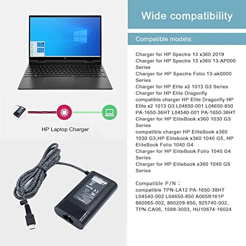 65 w-os USB-C Adapter Töltő Alkalmas Dell Xps 13 12 15 Dell Latitude 5520 5420;Lenovo Thinkpad Chromebook Lenovo Yoga;HP