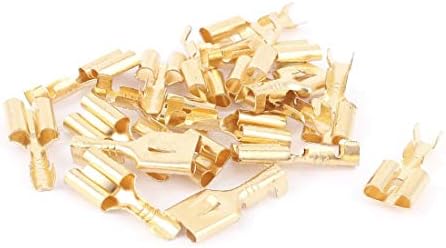 ÚJ LON0167 19pcs Arany Hang Fém Női Ásó Csatlakozók 6.3 mm Multi Csatlakozó(19pcs Arany Hang Metall-Spaten-Terminálok für