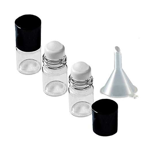 Grand Parfums Üres 1,5 ml Micro Mini Rollon Dram Üveg, Fém Görgős Golyó Újratölthető Aromaterápiás illóolaj Roll - Ömlesztett