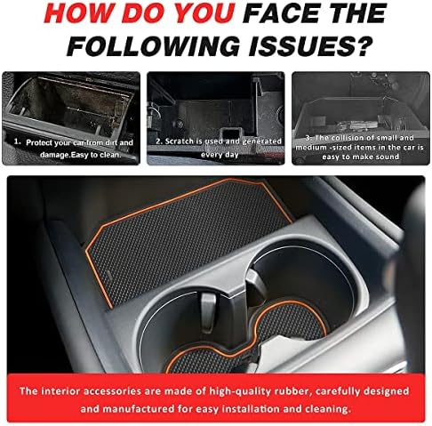 Auovo Anti-Por Szőnyeg Kompatibilis Honda HRV HR-V 2023 Ajtó Nyílás Pad Autó Belső Gépjármű Dekoráció Autó Tartozékok középkonzol