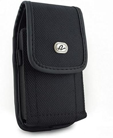 Fekete Masszív Vászon Oldalán burkolata Tok övcsipesz a Fogyasztói Mobil Doro Doro 824 SmartEasy - Fogyasztói Mobil Motorola