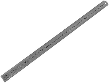 X-mosás ragályos Megjelölt Metrikus 50cm Rozsdamentes Acél Egyenes Vonalzó Mérési Eszköz 20(Herramienta de medición de regla
