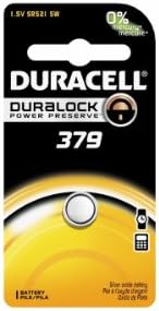 Duracell D379 1,5 V-os Ezüst-Oxid Óra/Elektronikus Gombot Cella Akkumulátor - 1pk (D379BPK)