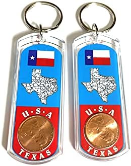 BigTexas Texas Lucky Penny Kulcstartó 2 Texas Ajándéktárgy Kulcstartó