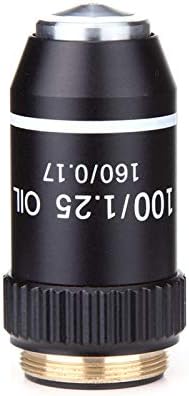 LIMEI-ZEN Mikroszkóp 195 Fekete remek akromatikus Objektív 4X, 10X 20X 40X-60X, 100X Mikroszkóp Objektív RMS 20.2 mm-es Objektív