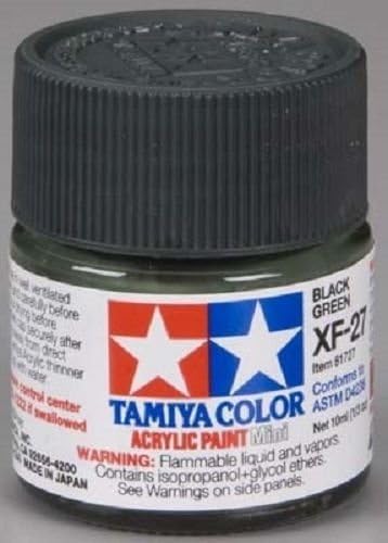 Tamiya XF27 Fekete Zöld Akril Modell Festék 81727 TAM81727 ,G14E6GE4R-GE 4-TEW6W216414