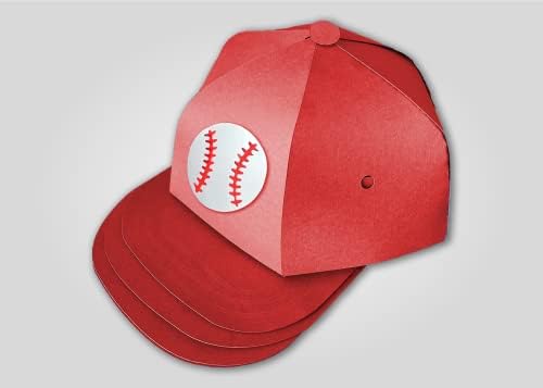 Baseball Sapka Kezelni Doboz DIY Kézműves Kit az Apja a Nap, Kalap, Ajándék Doboz, Piros Karton Db, apák Napi Ajándék Ötlet,