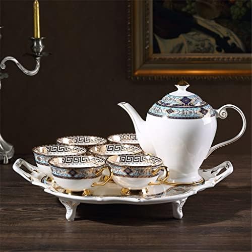 MIAOHY Palota Európai stílusú porcelán Kávés Készlet Modell Szoba Dekoráció Dekoráció Délutáni Tea Tea Szett Tálcával