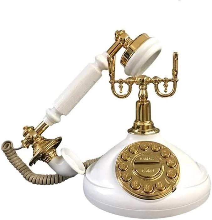 HOUKAI Retro Home Office Antik Európai Telefon Szálloda Halljában Antik Kreatív Mechanikus Bell Fix Vezetékes