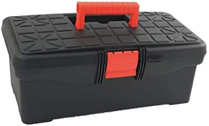 X-mosás ragályos 35cm x 18 cm x 15 cm-es Fekete Piros Műanyag-2 Rekeszes Multifuction Tool Box(35cm x 18 cm x 15 cm-es Néger