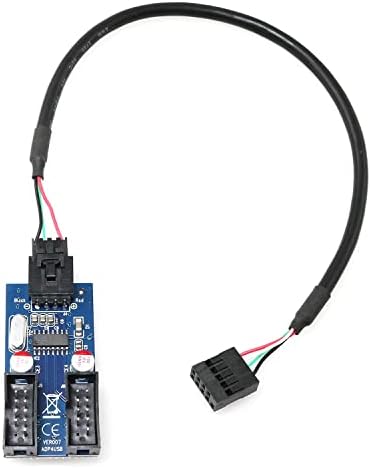 ZRM&E 9-pin USB Csatlakozó Adapter 1. Férfi 2-Nő Kiterjesztését Elosztó Kábel, Csatlakozó, Adapter Port Multilier Alaplap