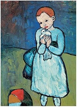Alonline Művészet - Gyermek Galamb Pablo Picasso | Fekete Keretes Kép, Nyomtatva, Pamut Vászon, Csatolva A Hab Igazgatóság